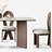 Contemporary Chic Simple Dining Table and Chairs-105842576-105842574