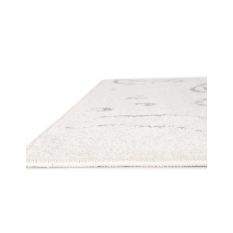 Machine Woven Polypropylene Plastic Rug, Runner 2'2" x 6'1", Ivory