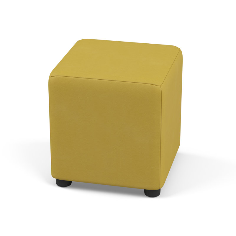 Faux Leather Cube Seating, Sunflower