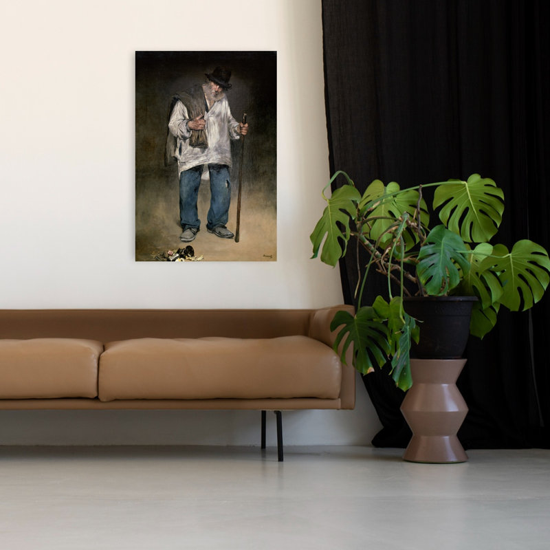 Le Chiffonnier, 1869, Portrait abstrait contemporain, Estampe murale, H 48 po x l 32 po