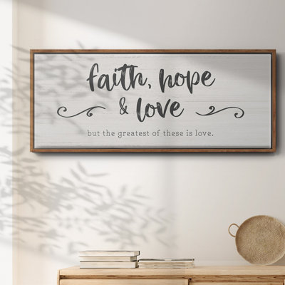 «Greatest is Love», toile encadrée
