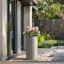 Grand pot / pot rond en béton avec trous de drainage-1041884650-1041884649