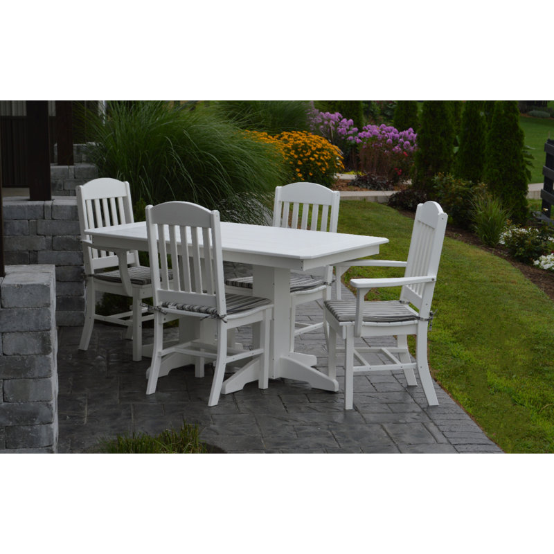 Ensemble repas 5 pièces Nettie, Vert pelouse, l 33 po x L 60 po