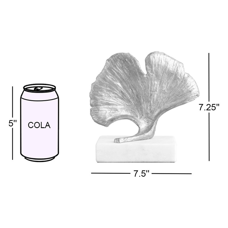 Gold Ginkgo Leaf Metal Decorative Object