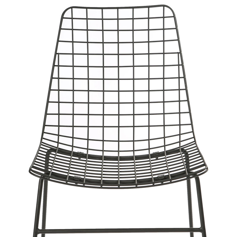 42cm H Cross Back Side Chair