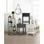 Miroir suspendu avec sangle en faux cuir