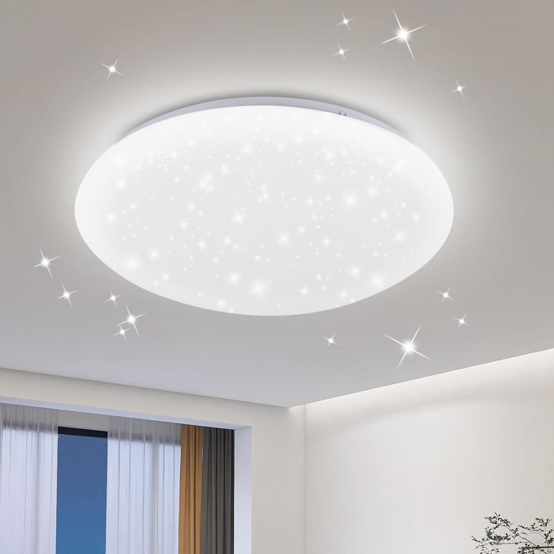 LED Semi Flush Mount, 6000 Kelvins