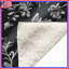 Couvertures florales noires et blanches-130053655