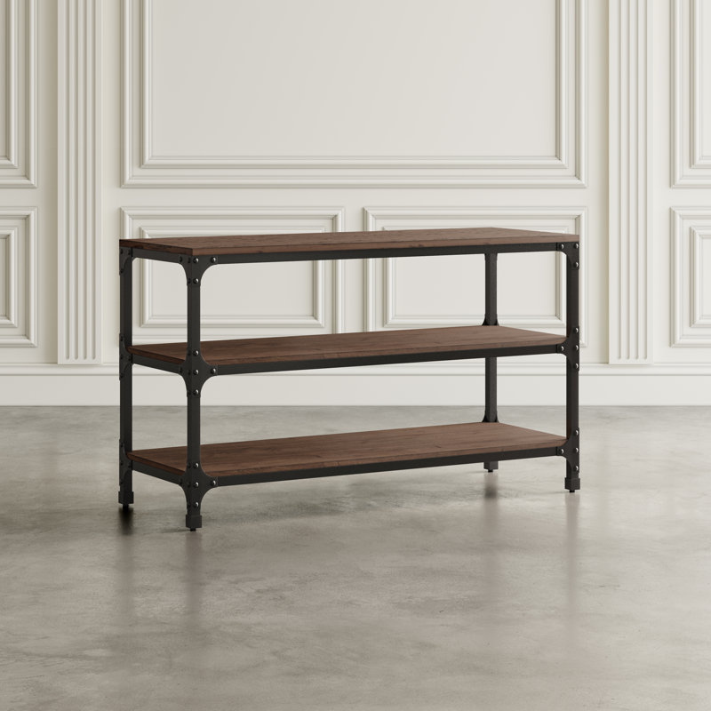 Fabiola 48'' Solid Wood Top Console Table