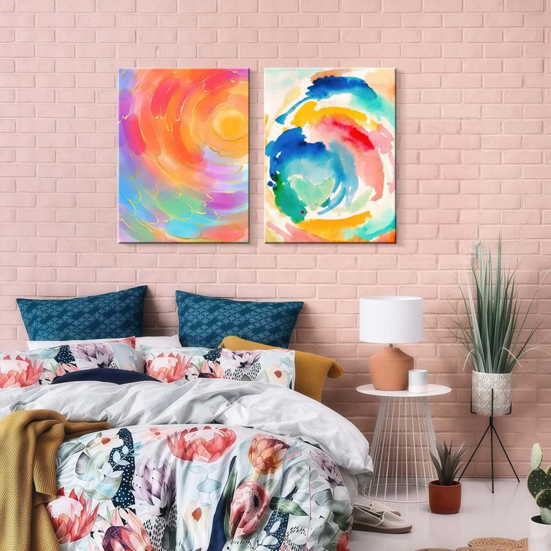 2 Piece Wrapped Canvas Wall Art
