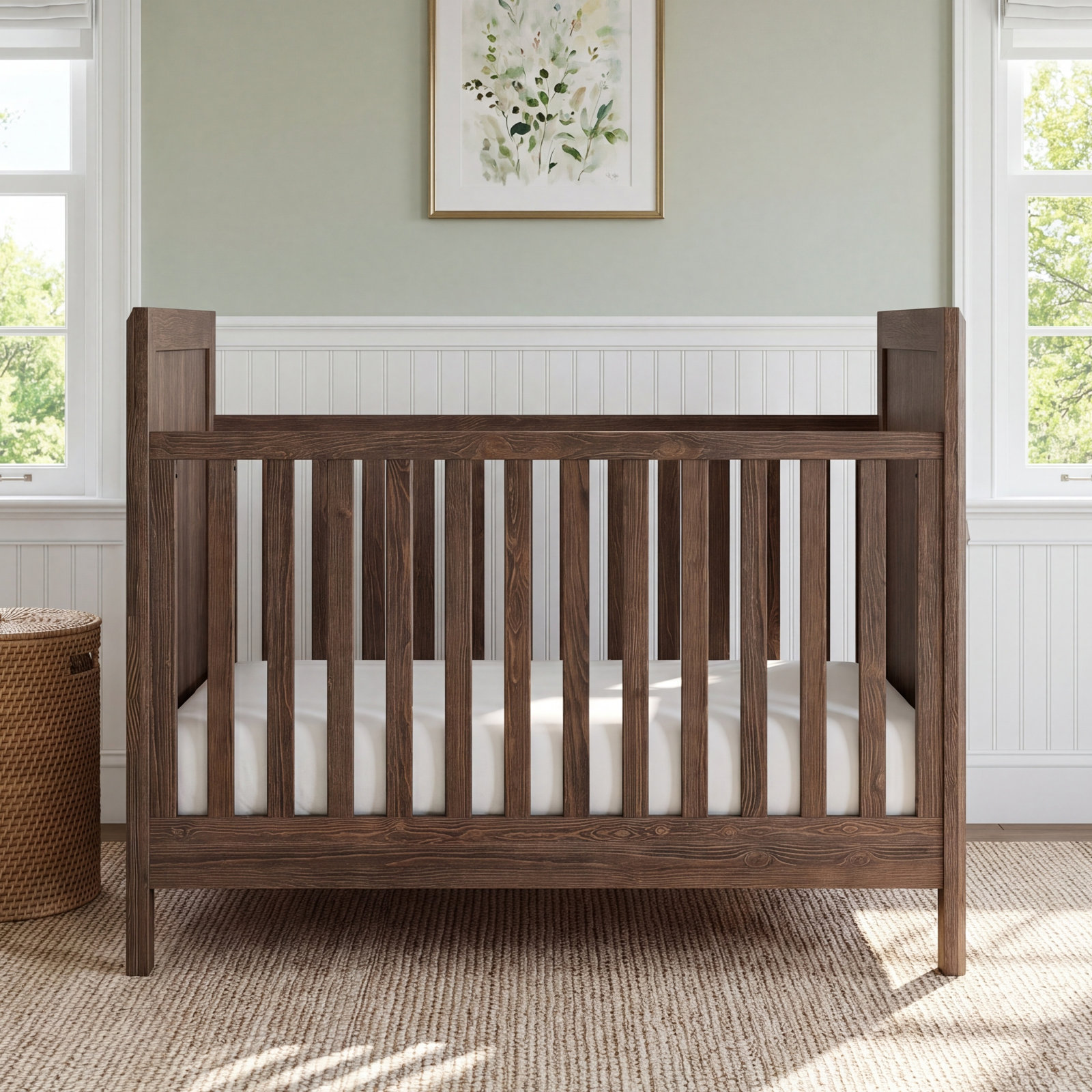 Jemma Convertible Crib, Harvest Brown