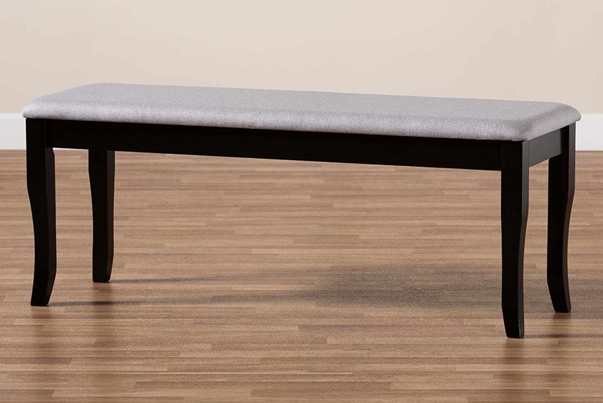 Black upholstered outlet dining bench