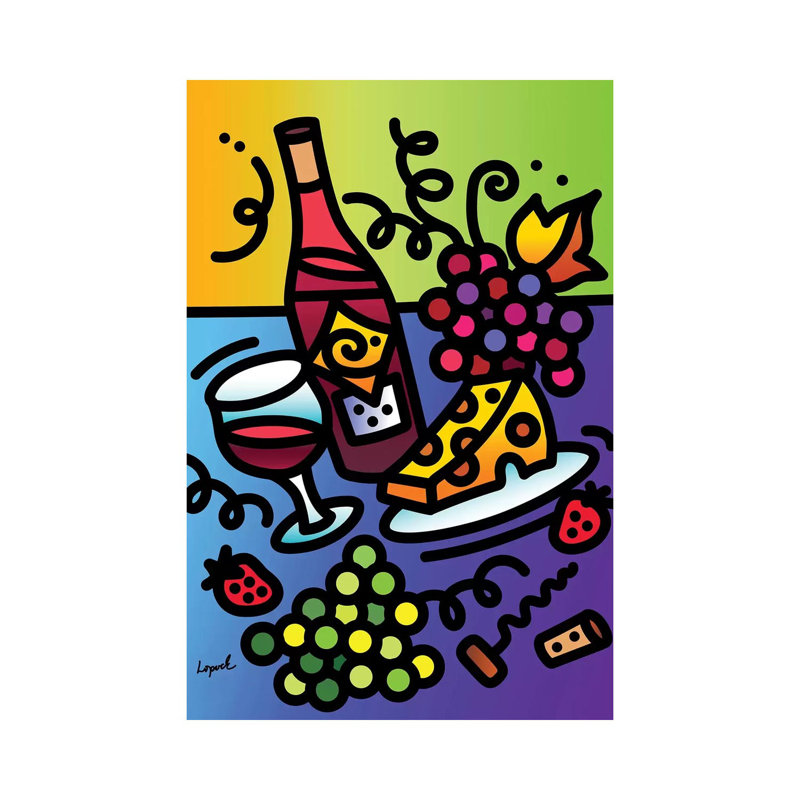 Tipsy 1 Piece Wrapped Canvas Wall Art, 101.6 cm H x 66.04 cm W x 1.91 cm D