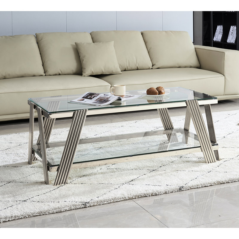 Table basse 47 po, Argent argent