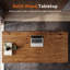 Solid Wood Steel Writing Desk