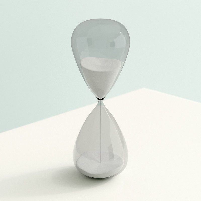 Cobie Abstract Hourglass, White