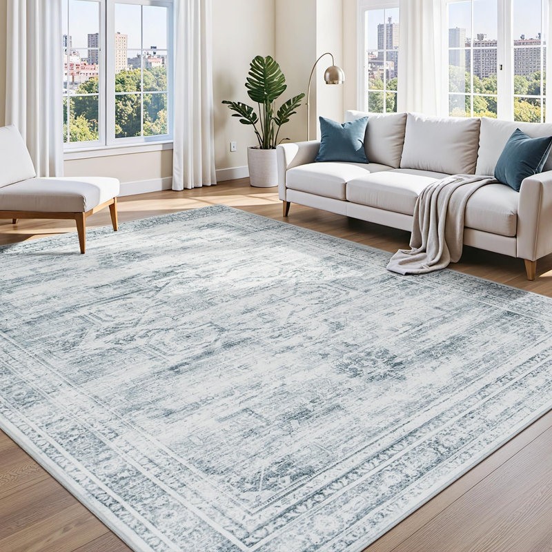 Tapis gris neutre 9 'X 12'