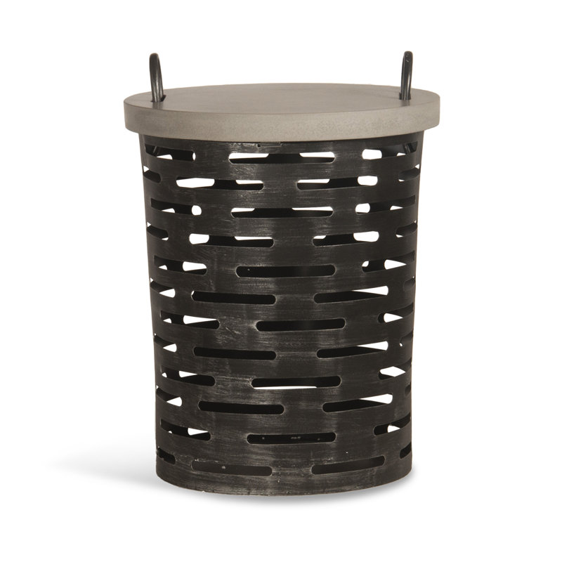 Aria - Outdoor Side Table w/ Removable Polished Concrete Top & Aluminum Base