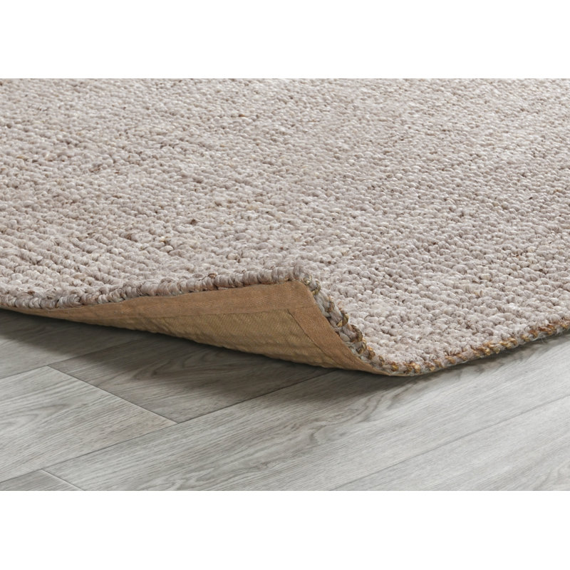 Annello Hand Woven Jute Area Rug, Rectangle 5' x 8'