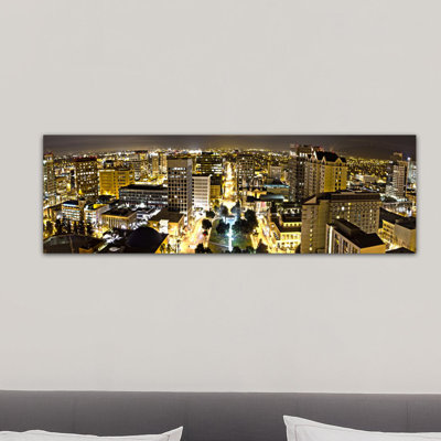 " San Jose Skyline Cityscape (Night View) " Print