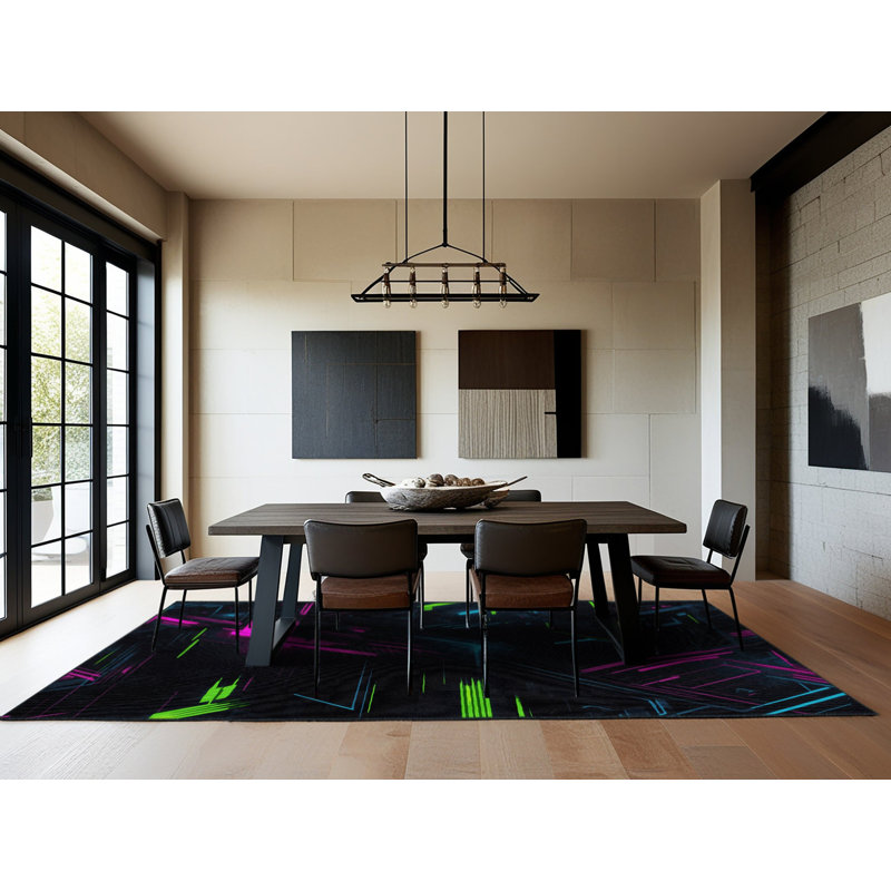 Dynamic Glow Rug, Round 3'
