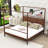 Wood Canopy Bed with Headboard-11329193