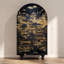 Armoire arquée avec tablettes et portes