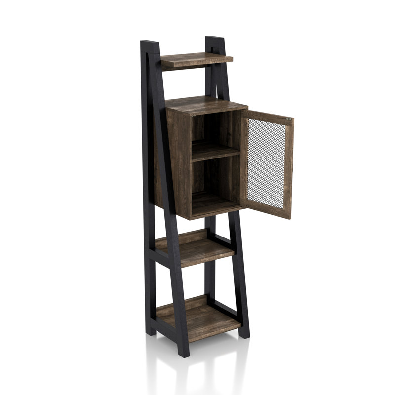 Bibliothèque Kirsty H 69,8 "avec armoire et tablettes réglables