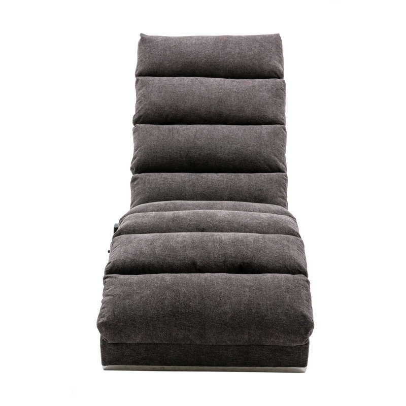 Ergonomic Electric Massage Long Lounger With 5 Modes For Office, Living Room,Bedroom, Dark Gray