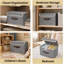 Bacs de rangement pliables en non-tissé avec couvercles et poignées, paniers de rangement peu encombrants-2086042792-2086042794