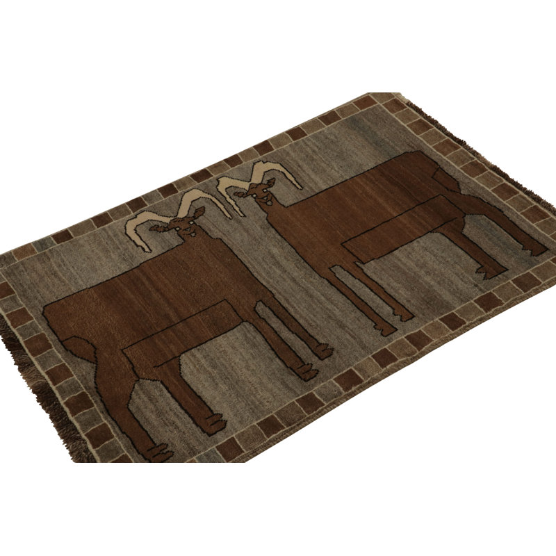 One-of-a-Kind 3'5" X 5'4" Hand Knotted Area Rug