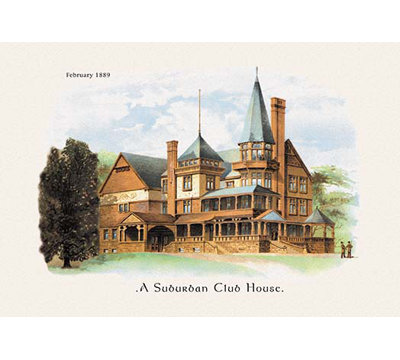 « suburban club house », reproduction d’art