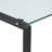 Orion Tempered Glass Stainless Steel Writing Desk-33064538