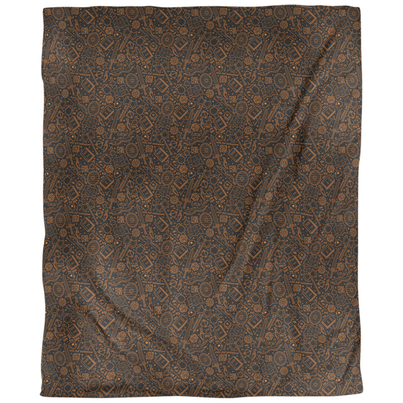 Housse de couette Katelyn Elizabeth Camouflage, Microfibre, Housse de couette pour très grand lit, Brun / Orange