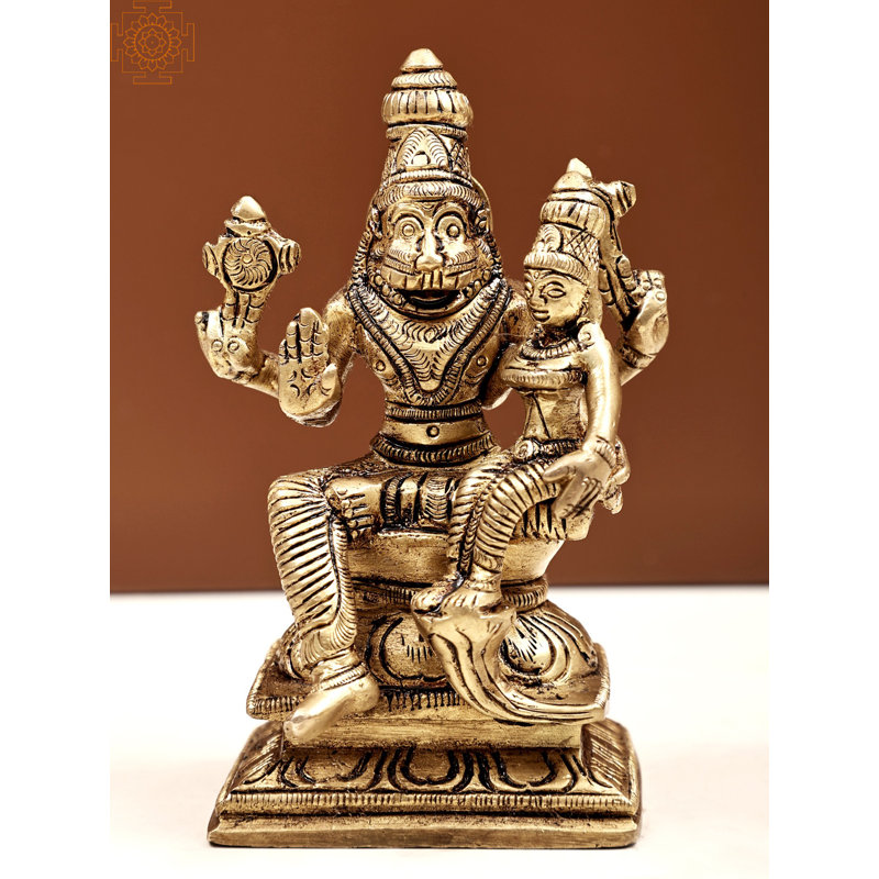 Figurine Lord Narasimha avec la déesse Lakshmi