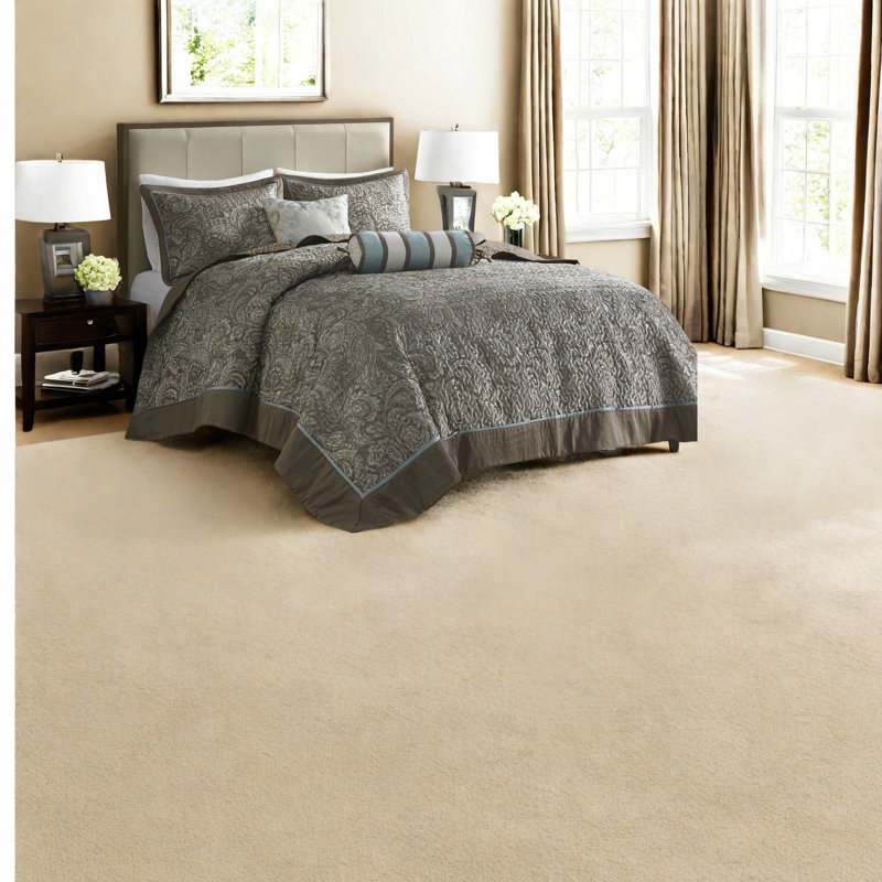 Ensemble de literie luxueux en jacquard de coton avec coussins décoratifs, style classique pour la chambre à coucher