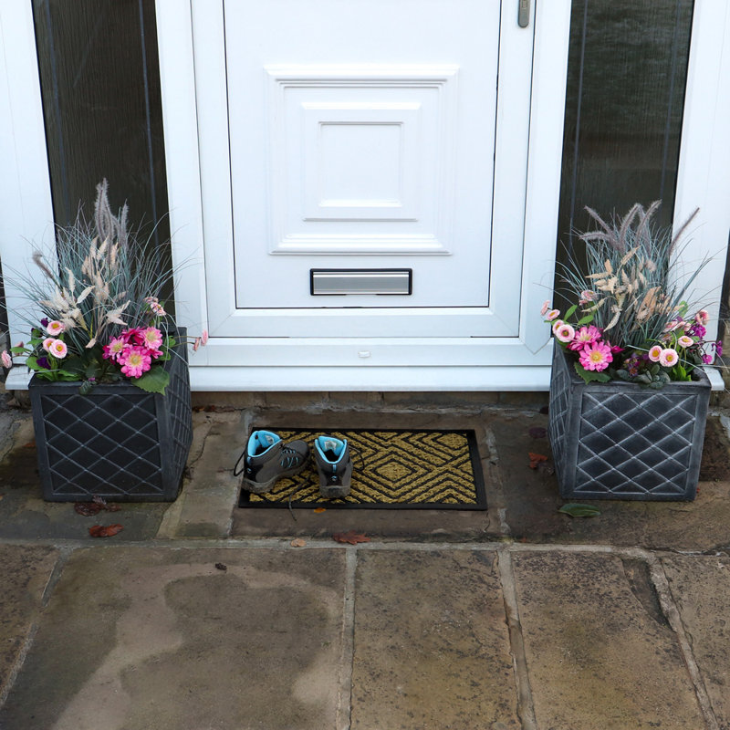 Non-Slip Geometric Outdoor Doormat