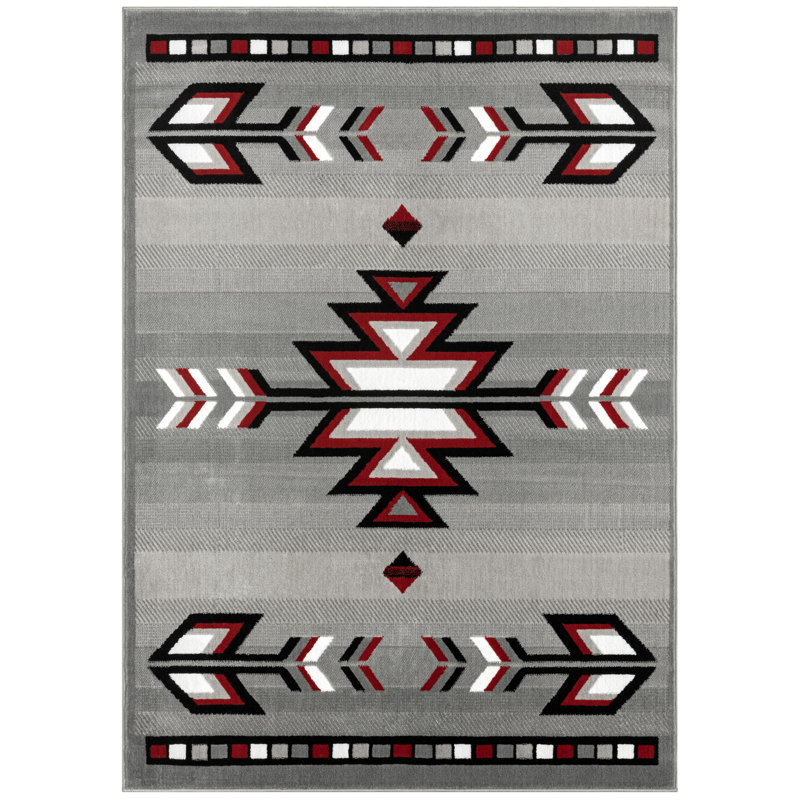 Adaurd Southwestern Indoor Rug, Rectangle 7'8" x 10'7"