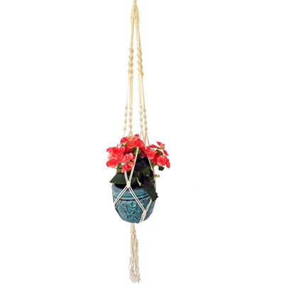 Pot de fleurs suspendu en macramé Coleen