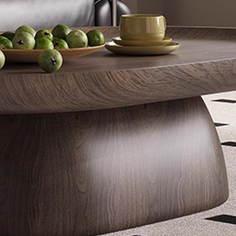 Table basse de salon en bois de noyer, H 13,78 po x L 51,18 po x l 27,58 po