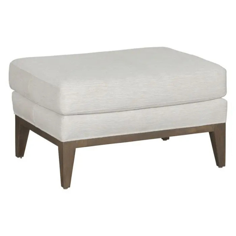 Hendrix 28" Wide Rectangle Footstool Ottoman, Hazelnut, Alabaster (3157 73)