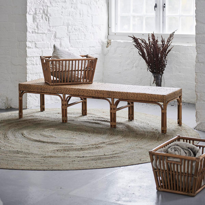 Sika Design Luis Rattan Bench - Antique | Wayfair