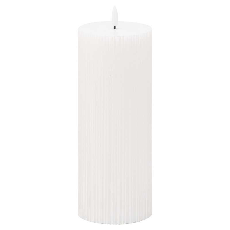 Unscented Flameless Candle, 23cm H x 9cm W x 9cm D