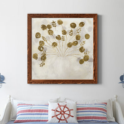 Toile encadrée Golden I Premium - prête à être accrochée