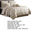 Ensemble d'édredon en satin avec taies décoratives 8 pièces Dely-111572265