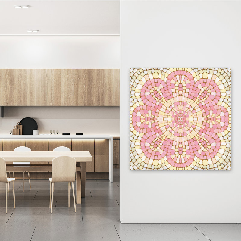 Botanical Mosaic Viii, art contemporain, H 48 po x l 48 po