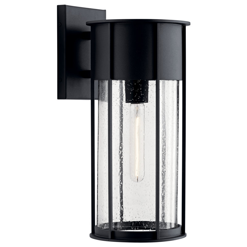 Griswalde Wall Light, 18" H x 8" W x 10" D, Black