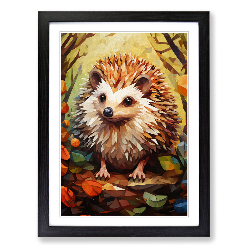 Hedgehog Cubism No.2 - Framed Print