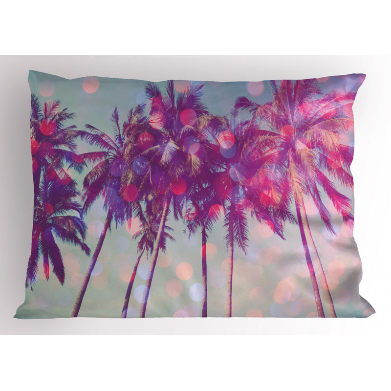 Sun Polyester Floral Sham Set, Twin