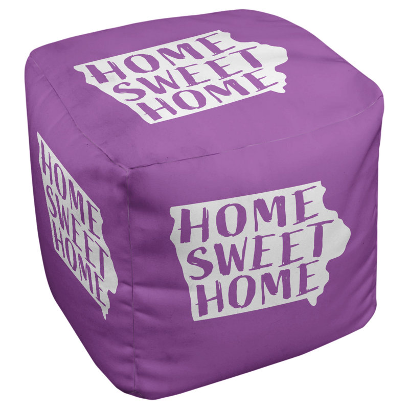 Repose-pieds à cubes iowa the home, Violet